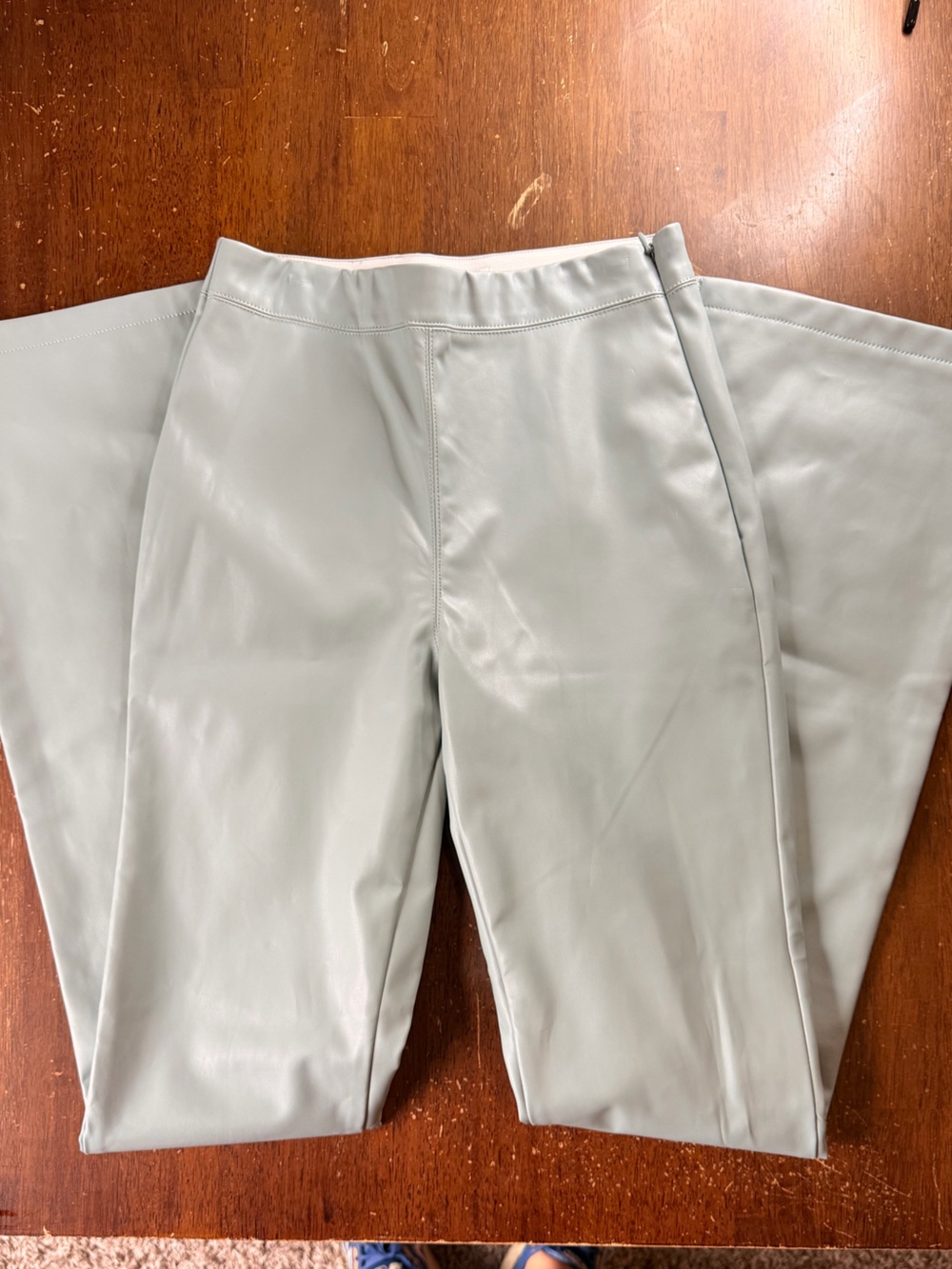 Topshop Faux leather flared trousers US 4/UK 8
